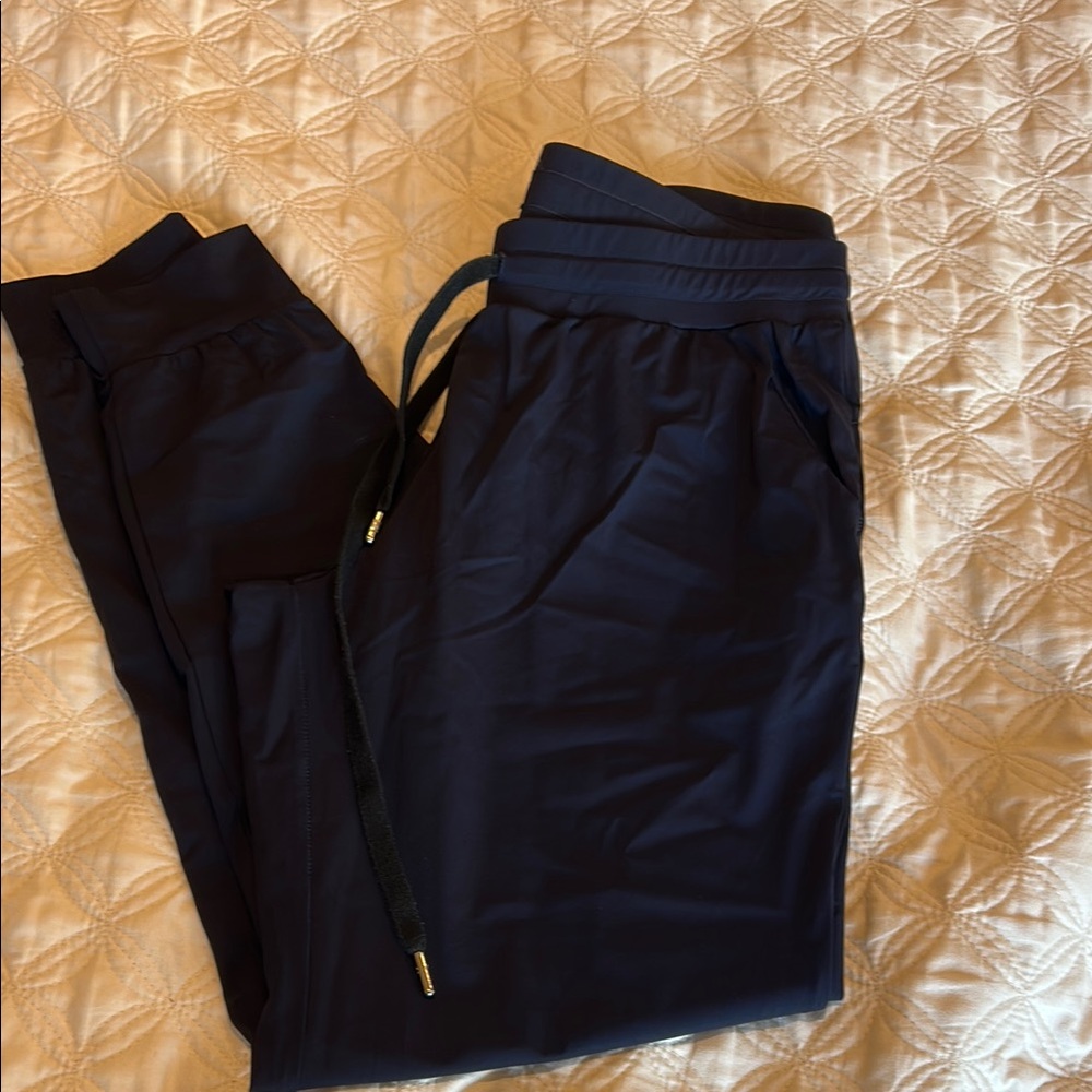 ZYIA Blue Joggers with Elastic Waistband and Tapered Ankles